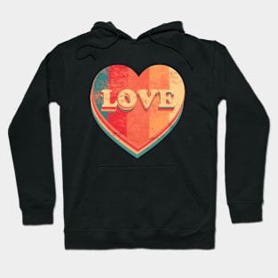 Love in heart Vintage Hoodie